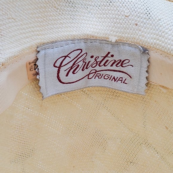 Christine Original Silk Flowers & Netting Vintage Hat - Picture 14 of 16